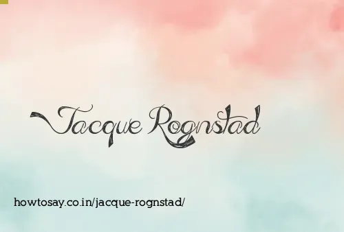Jacque Rognstad