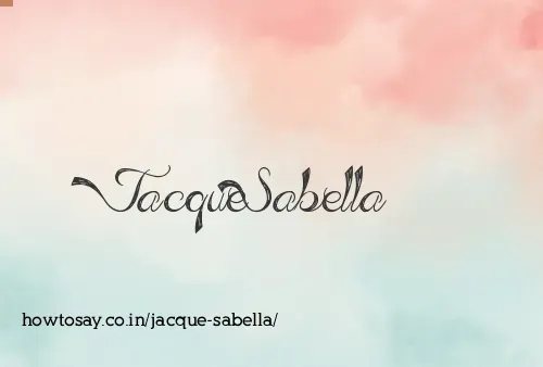Jacque Sabella