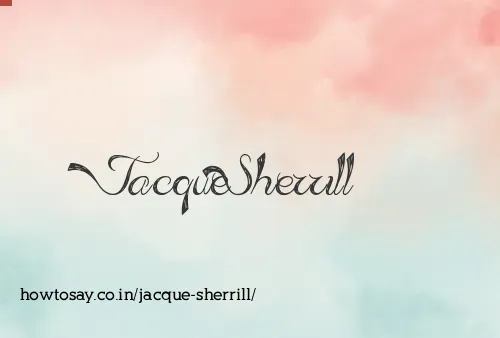 Jacque Sherrill