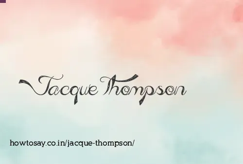 Jacque Thompson