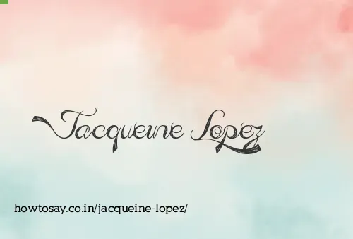 Jacqueine Lopez