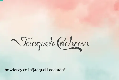 Jacqueli Cochran