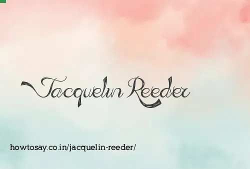 Jacquelin Reeder