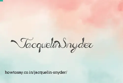 Jacquelin Snyder