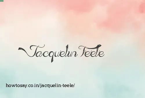 Jacquelin Teele