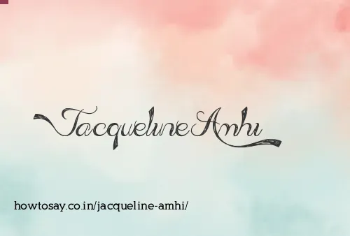 Jacqueline Amhi