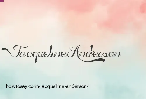Jacqueline Anderson