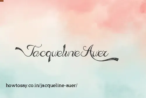 Jacqueline Auer