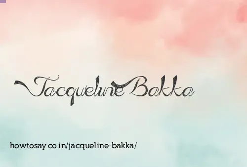 Jacqueline Bakka