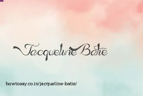 Jacqueline Batie