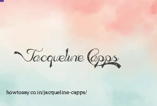 Jacqueline Capps
