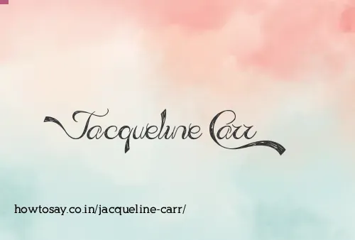 Jacqueline Carr