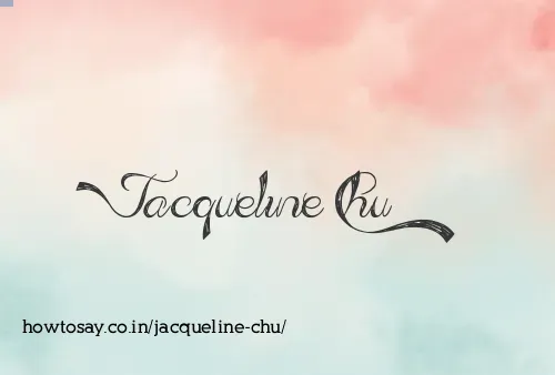 Jacqueline Chu