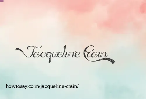 Jacqueline Crain