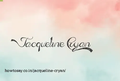 Jacqueline Cryan