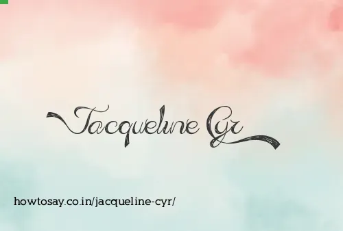 Jacqueline Cyr
