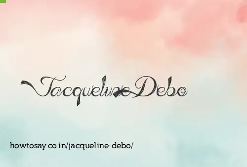Jacqueline Debo