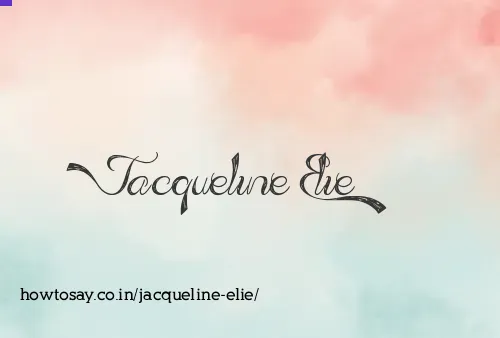 Jacqueline Elie