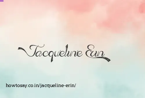 Jacqueline Erin