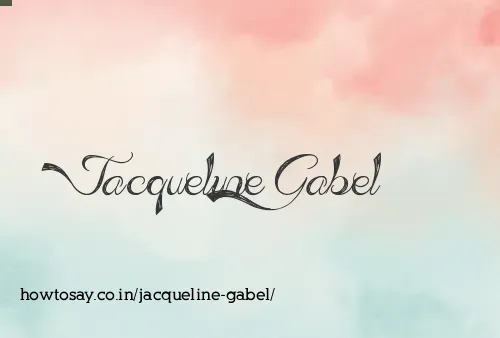 Jacqueline Gabel