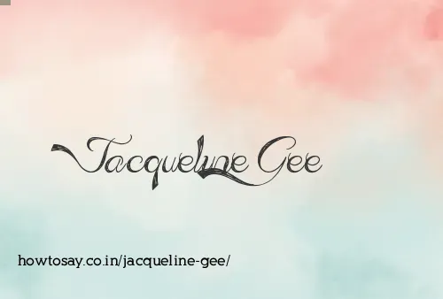 Jacqueline Gee
