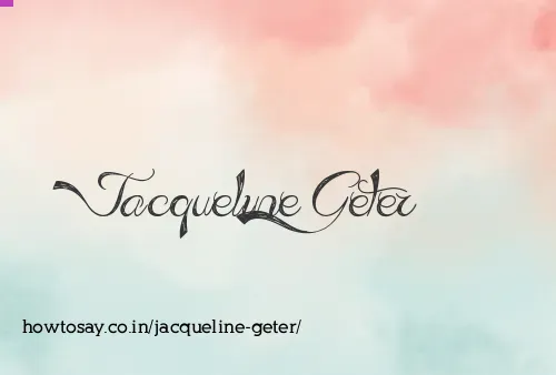 Jacqueline Geter