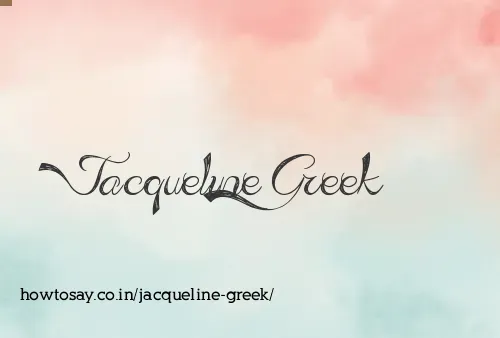 Jacqueline Greek
