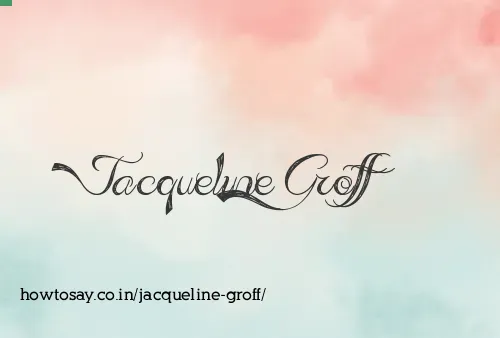 Jacqueline Groff