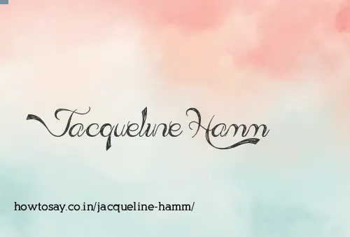 Jacqueline Hamm