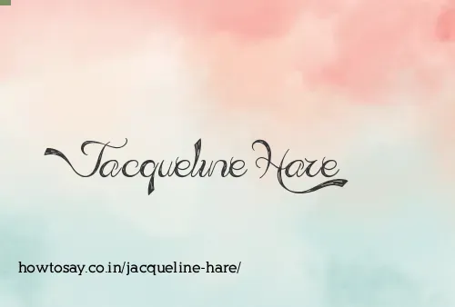 Jacqueline Hare