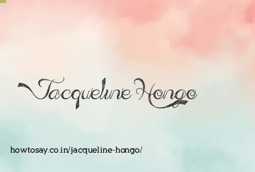 Jacqueline Hongo