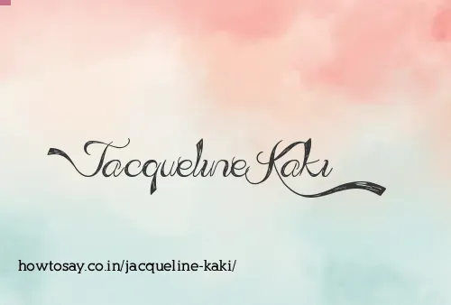 Jacqueline Kaki