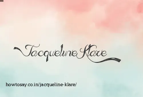 Jacqueline Klare