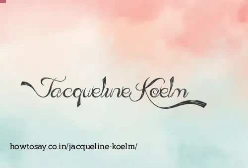 Jacqueline Koelm