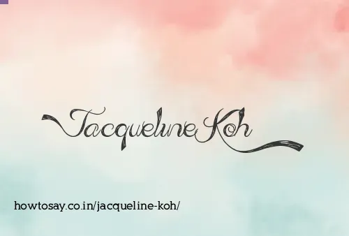 Jacqueline Koh
