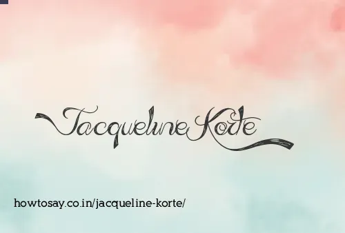 Jacqueline Korte