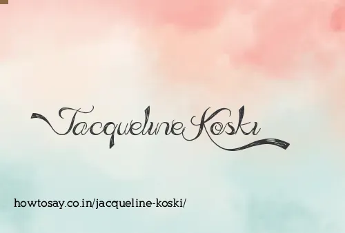 Jacqueline Koski