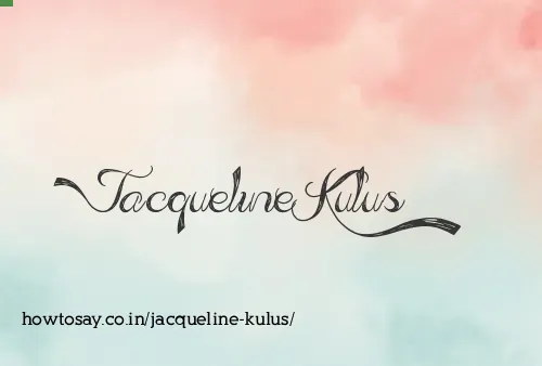 Jacqueline Kulus