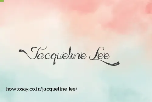 Jacqueline Lee
