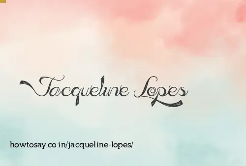 Jacqueline Lopes