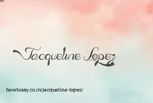 Jacqueline Lopez