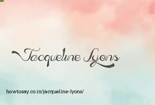 Jacqueline Lyons