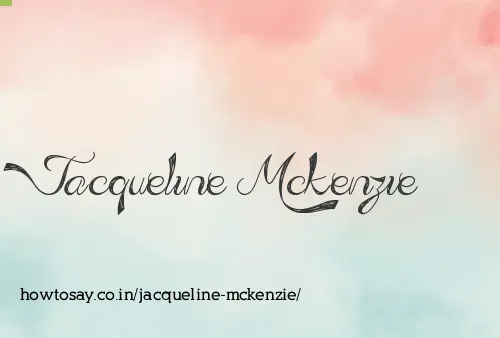 Jacqueline Mckenzie