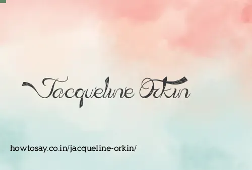 Jacqueline Orkin