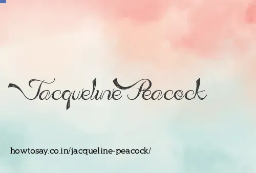 Jacqueline Peacock