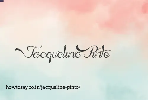 Jacqueline Pinto