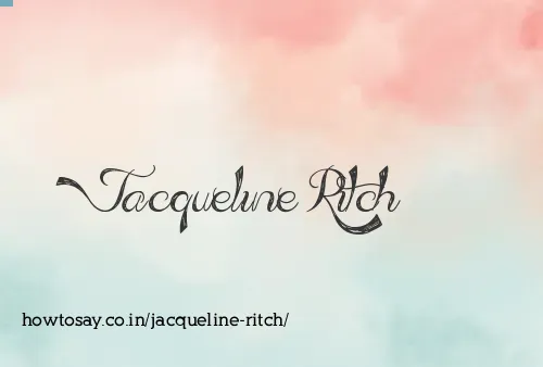 Jacqueline Ritch