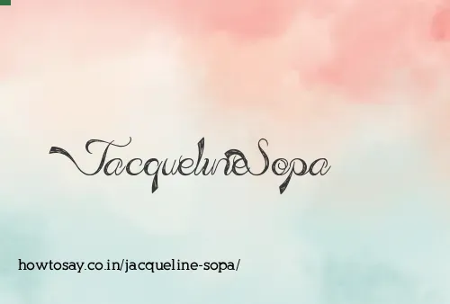Jacqueline Sopa