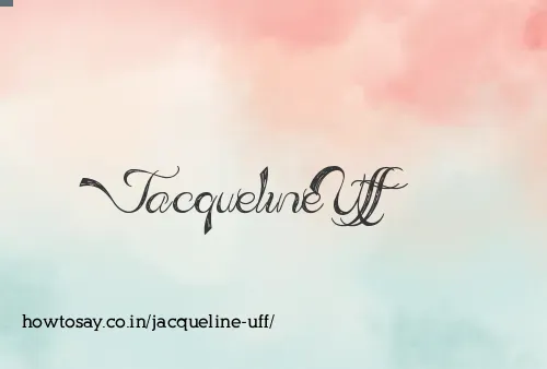 Jacqueline Uff