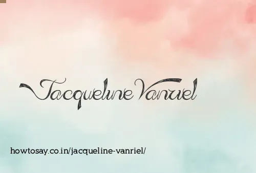 Jacqueline Vanriel
